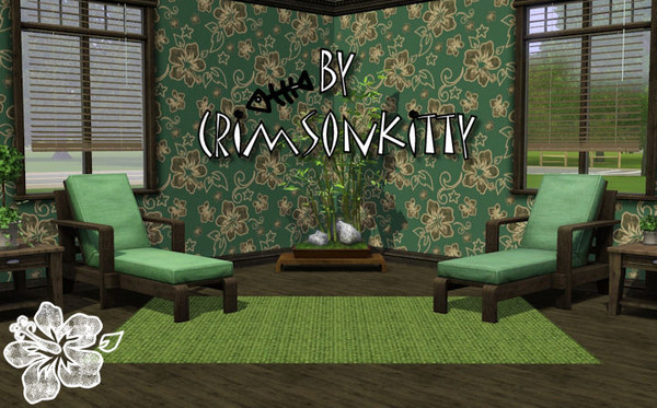 Sims 3 — Flower vector pattern by saffroncat5 — I have been interested in vectoring so i made this from scratch with the