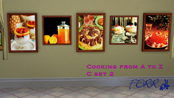 Sims 3 — Cooking from A to Z Cset2 by tit_ferr — Set of pictures taken from a book of italian recipes "cooking from