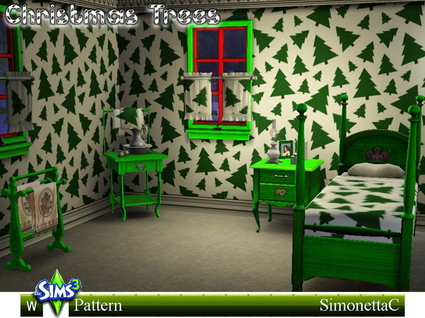 Sims 3 — Christmas trees by SimonettaC — Plain and simple, christmas trees. Custom created by me :)