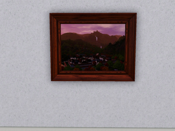 Sims 3 — Painting China Waterfalls by Peachybitz1 — Painting Landscape Screenshot China Waterfalls