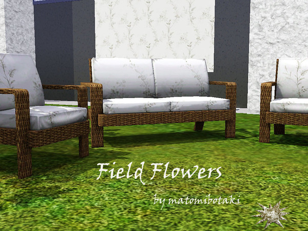 Sims 3 — Field flowers by matomibotaki — Smooth like the summer wind in the backyard. Enjoy this nice flower pattern, to