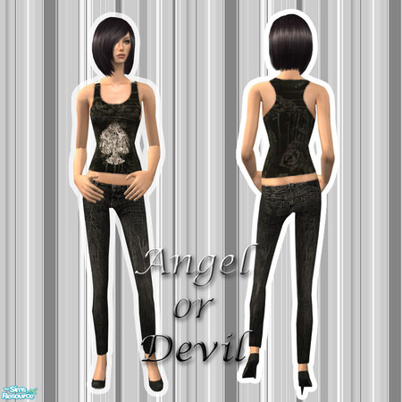 Sims 2 — Angel or Devil -1 by yani961 — Hi! New set ! Hop you like it ! :)