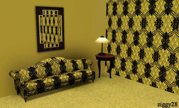Sims 3 — Gold Rush 1 by ziggy28 — Here is my first Sims3 pattern it is a nice gold and black pattern suitable for walls