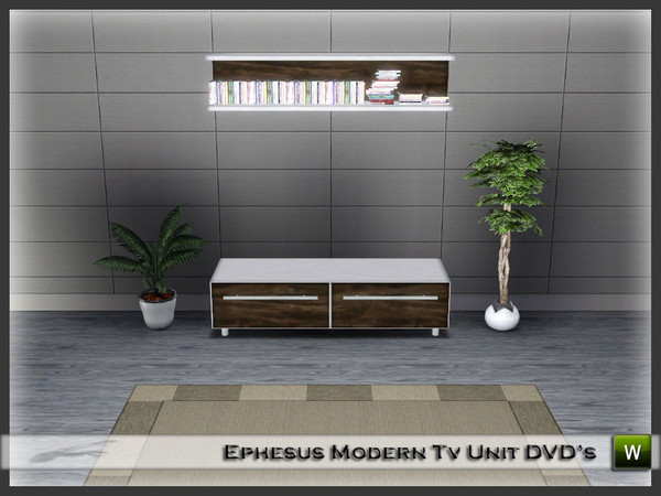 Sims 3 — Ephesus Modern Tv Unit DVD's by denizzo_ist — Edited EA Mesh Use 'moveobjects on'