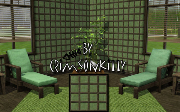 Sims 3 — Fancy Panels by saffroncat5 — this is a two color palette