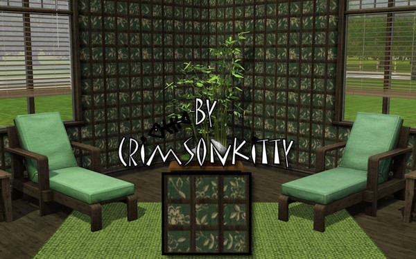 Sims 3 — fancy panels-2 by saffroncat5 — 3 color palette looks really well on walls