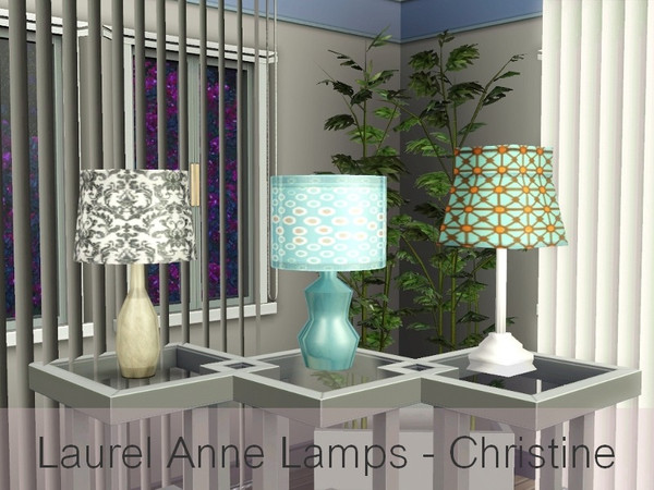 Sims 3 — Laurel Anne Lamps By Christine DV by cm_11778 — Whilst intruding and extruding in my 3D program I had this wild