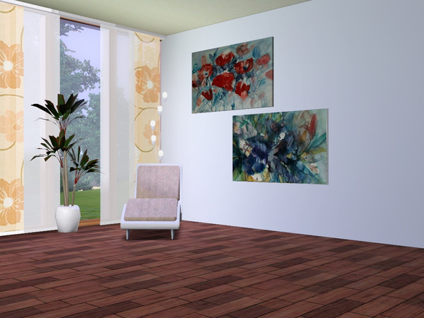 Sims 3 — Multiwallart Flowers 2 by CaliDea — Romantic Flowers.