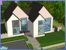 Sims 2 — Large Modern Mansion by ukandrew — A large modern family home. Includes a kitchen dining area, two large living