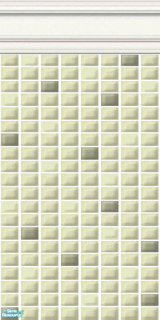 Sims 2 — Green Mini Tiles - Crystalline Mini Tiles by HollyChappell — Walls covered with mini tiles in relaxing and