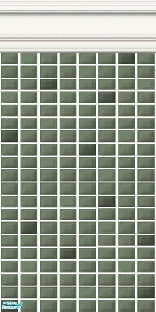 Sims 2 — Green Mini Tiles - Eucalypt Mini Tiles by HollyChappell — Walls covered with mini tiles in relaxing and