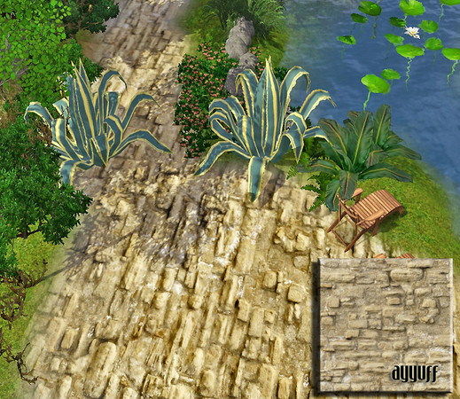 Sims 3 — Old Stone 03 by ayyuff — 
