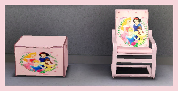 Sims 3 — PrincessToybox by rebecah — PrincessToybox - 1 option fully recolorable 2 options with princess overlays - Found