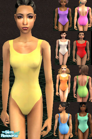 Sims 2 — SwimSuits for Teens by Caryl — No mesh or EP required