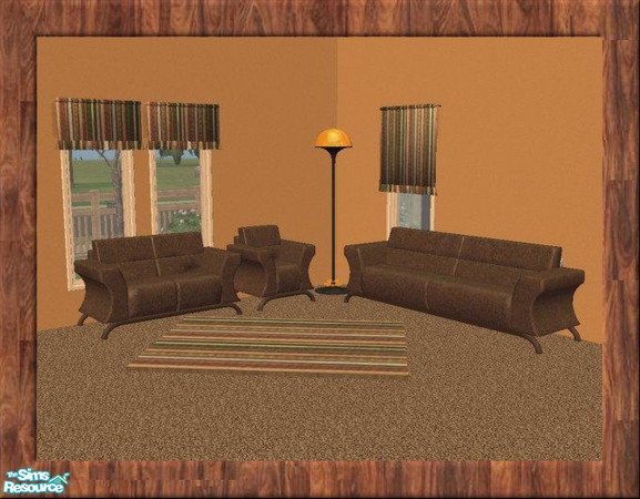 Sims 2 — TC42  - Touch Wood - Candy Coated Sofa by jeni — Bobbly Brown Leather Candy Coated Furniture - sounds and looks