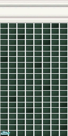 Sims 2 — Green Mini Tiles - Myrtle Mini Tiles by HollyChappell — Walls covered with mini tiles in relaxing and