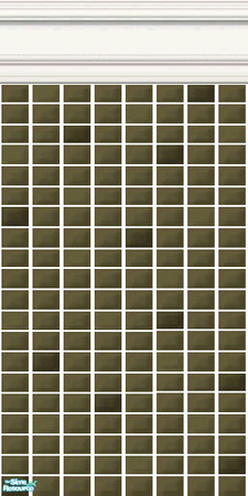 Sims 2 — Green Mini Tiles - Olive Mini Tiles by HollyChappell — Walls covered with mini tiles in relaxing and