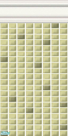 Sims 2 — Green Mini Tiles - Sprightly Mini Tiles by HollyChappell — Walls covered with mini tiles in relaxing and