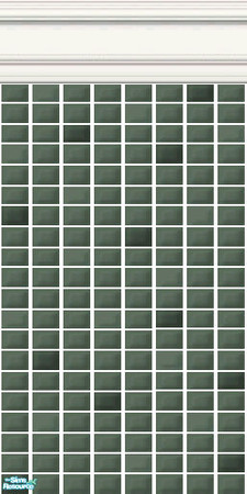Sims 2 — Green Mini Tiles - Spruce Mini Tiles by HollyChappell — Walls covered with mini tiles in relaxing and