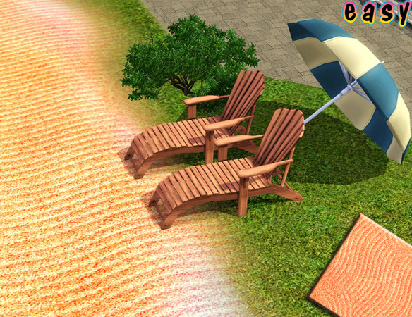 Sims 3 — Sand raked 01 by easysims — 