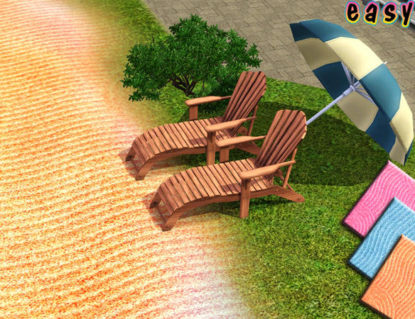 Sims 3 — Sand raked Set by easysims — 