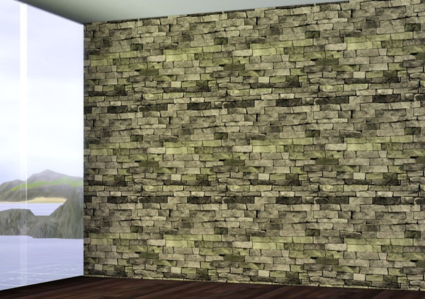 Sims 3 — Aged Stone by BrooksHalten — Perfect for a desert setting! My first multiple channel pattern, and I credit my