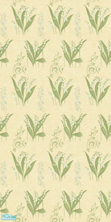 Sims 2 — Easter specialty wallpaper - Lily of the Valley by 71robert13 — Delicately bead like lily of the vally blossoms