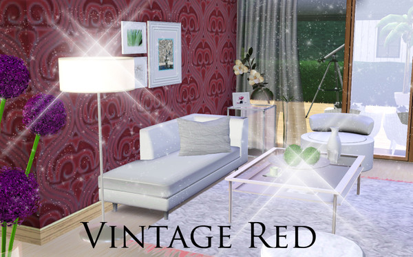Sims 3 — Vintage Red by TSR Archive — Pattern