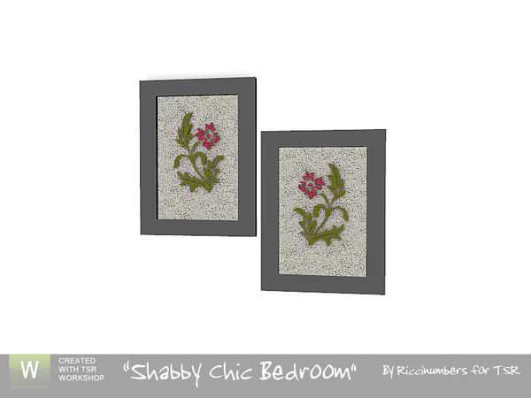 Sims 3 — Shabby Chic Wall Art by TheNumbersWoman — Something different for those walls. By RicciNumbers at TSR.