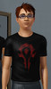 Sims 3 — World of Warcraft Horde Spray Logo T-Shirt by elke — Lok'tar ogar, my fellow warriors... and always, FOR THE