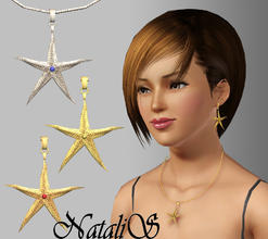 Sims 3 — NataliS starfish necklace FA by Natalis — New mesh for FA. Two channels for recolors.