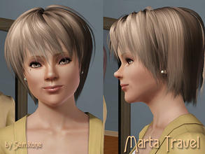Sims 3 — Marta Travel by Semitone — Without hair. The best view with: - Aikea Guinea - Default Replacement Skintone V1 -