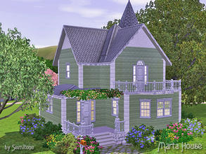 Sims 3 — Marta House by Semitone — STARTER house.