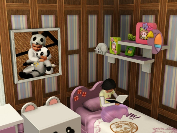 Sims 3 — Panda Hugs by Bennjoon — Panda Hugs by Benny A cute picture of a toddler hugging her favourite toy panda.