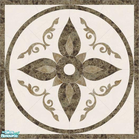 Sims 2 — Medallion Stone Floor by simsniper45 — A Medallion Stone Floor