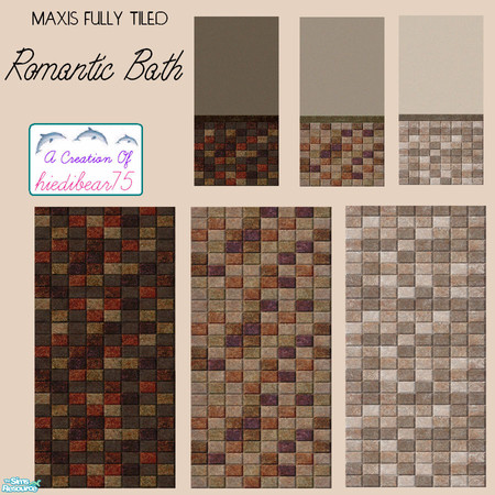 Sims 2 — MAXIS FULLY TILED Romantic Bath v.HB75 @TSR $1 by hiedibear75 — Romantic Bath v.HB75 is a fully tiled version of