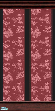 Sims 2 — Libretto Wall Collection - #01 by paintedladysims — 1 of 18 designs in the collection.