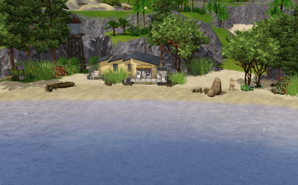Sims 3 — Bounty by francien — Small house for one or two sims no luxuary in this lot only what they need. One bedroom