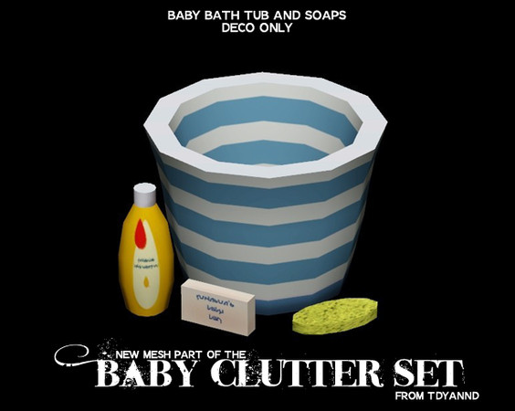Sims 3 — Baby Clutter Set Baby Bath by tdyannd — by tdyannd for TSR