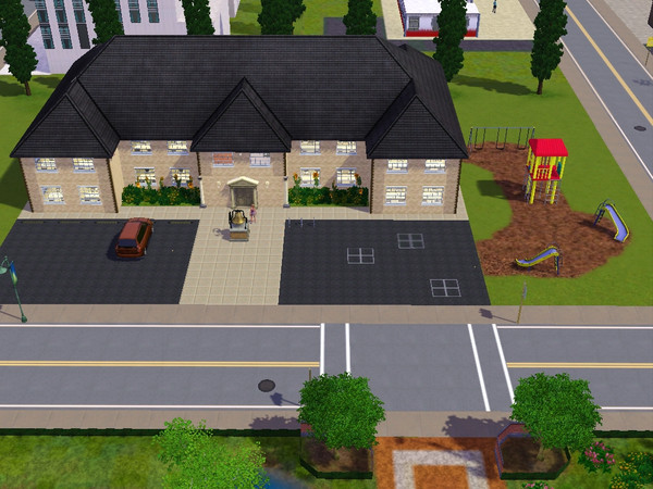 Sims 3 — Beardsley Public School by xoharley — Explore the inside of the school. Actual rabbit hole in basement. ;D