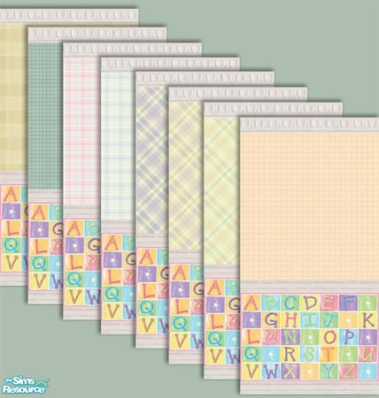 Sims 2 — ABC Baby Wallpapers - Set 2 by foxysensei — Due to the immense popularity of the first set of ABC baby