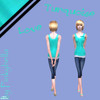 Sims 2 — Turquoise Love - Colour For Teens by Pinkybella — A new Outfit for Teens.