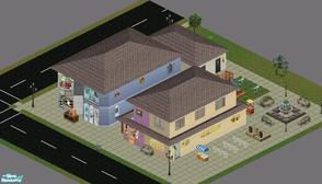 Sims 1 — Sweet Streets: Cafe Toy & Pet Shops by diamondnell — This \"vanilla\" series of houses and