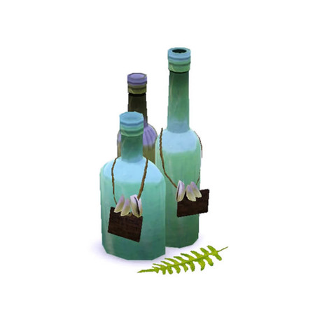 Sims 3 — Tropical Bottles by cazarupt — Some bottles with shells and other trimmings. By cazarupt for TSR. TSRAA.