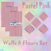 Sims 2 — Pastel Pink Walls & Floors Set by Sheera — This set includes 8 items : 3 walls and their 5 matching floors.