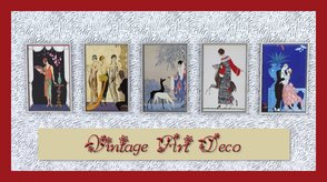 Sims 3 — Vintage Art Deco by ziggy28 — A set of five lovely vintage art deco pics. The recommeded item is the wall