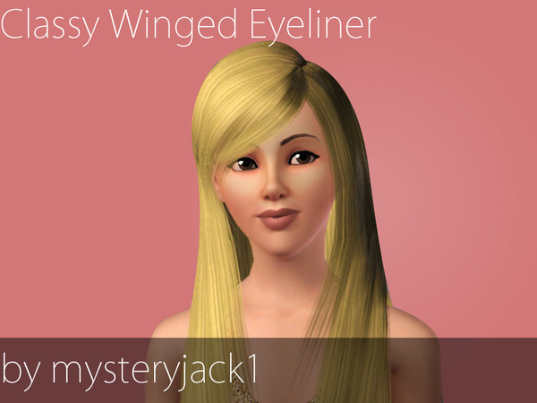 Sims 3 — Classy Winged Eyeliner by mysteryjack1 — An elegant, classy winged eyeliner. Perfect for any occasion!