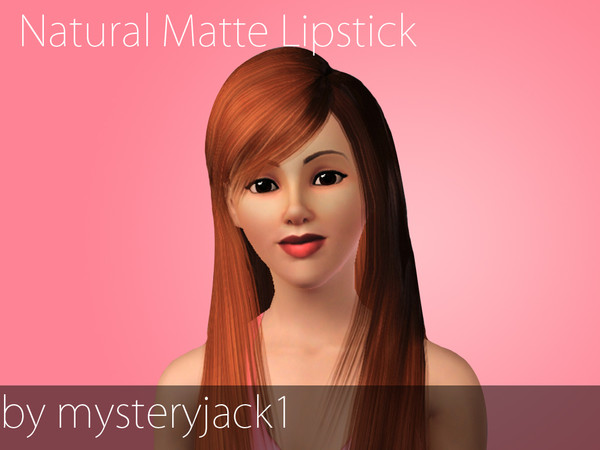 Sims 3 — Natural Matte Lipstick by mysteryjack1 — A matte lipstick that looks natural...