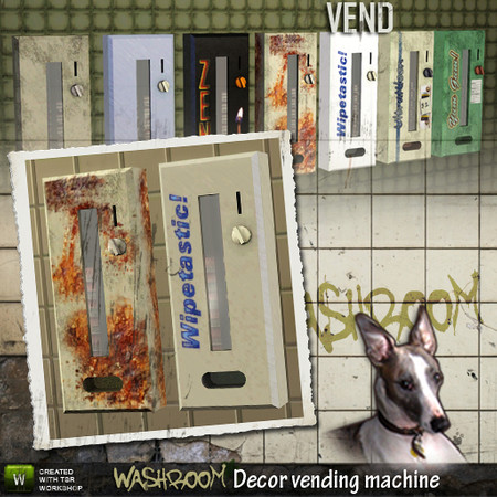 Sims 3 — Old Vending Machine by Cyclonesue — No-one will remove it because it will leave a hole in the wall, but this