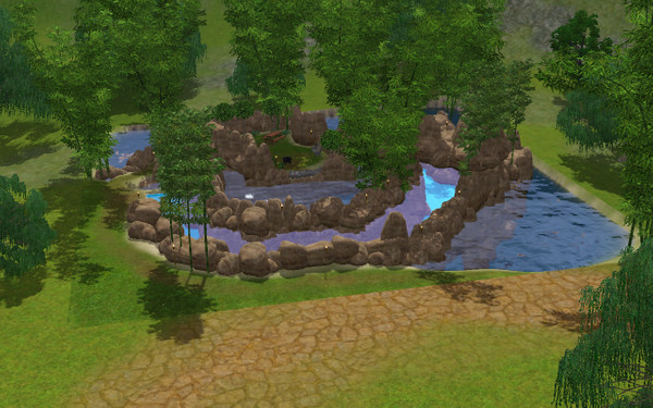 Sims 3 — The Rocky River by sparklz — The Rocky River is a place for your sims to go have fun at while doing a little